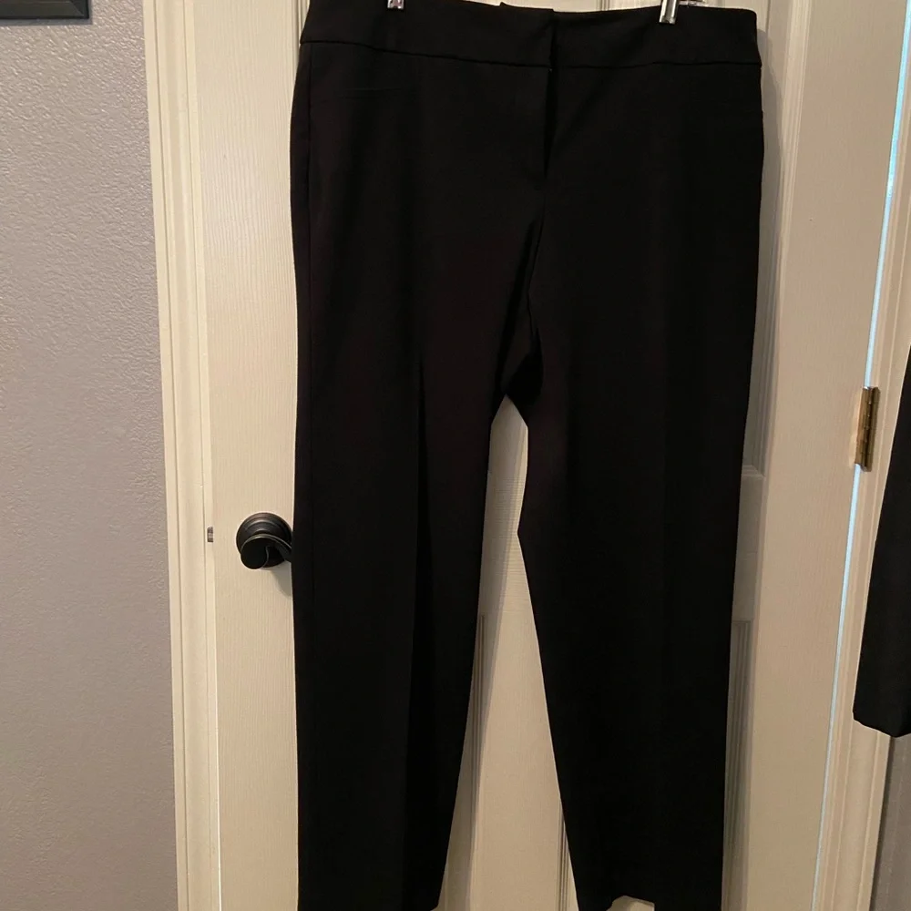 Avenue black knit trousers
